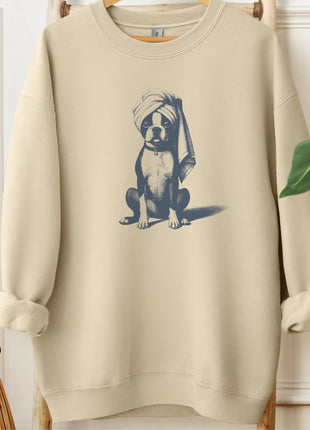 Boston Terrier Spa Bath Sweatshirt
