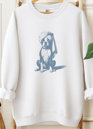 Boston Terrier Spa Bath Sweatshirt
