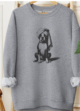 Boston Terrier Spa Bath Sweatshirt
