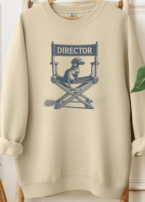 Dachshund Weenie Director Chair Sweatshirt