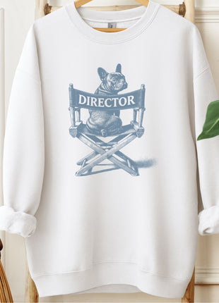 French Bulldog Frenchie Director Chair Sweatshirt