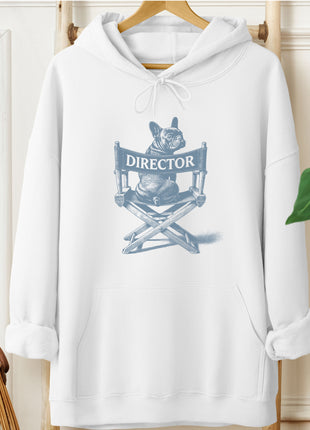 French Bulldog Frenchie Director's Chair Hoodie
