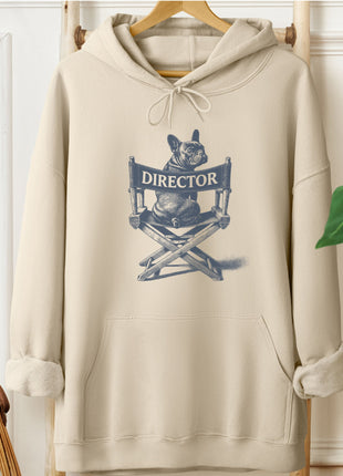 French Bulldog Frenchie Director's Chair Hoodie