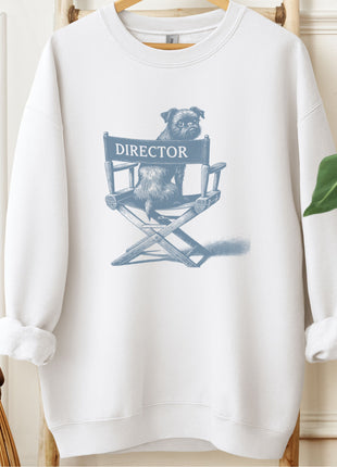 Brussels Griffon Griff Director Chair Sweatshirt