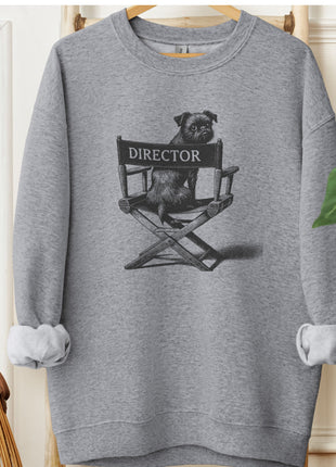 Brussels Griffon Griff Director Chair Sweatshirt