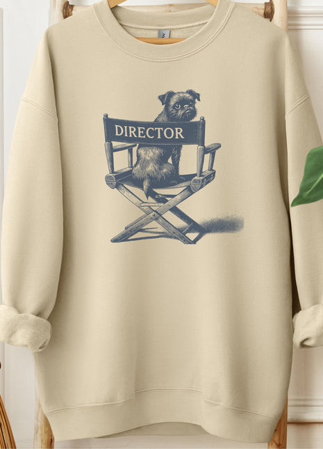 Brussels Griffon Griff Director Chair Sweatshirt