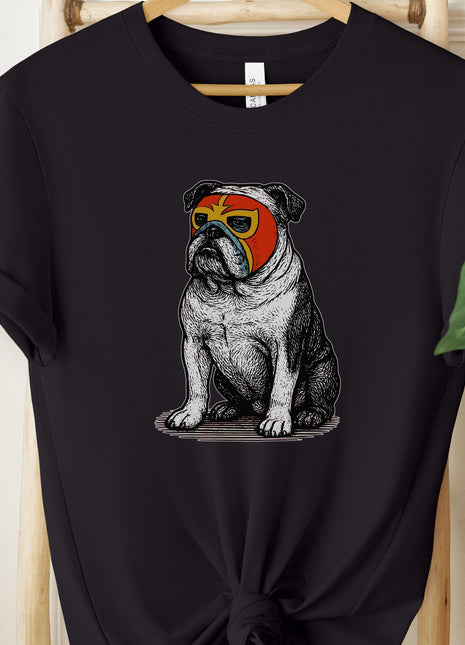 English Bulldog Luchador Tee