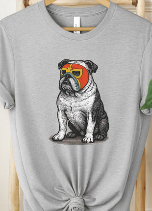 English Bulldog Luchador Tee
