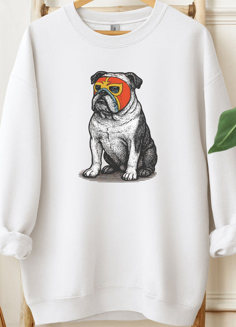 English Bulldog Luchador Sweatshirt