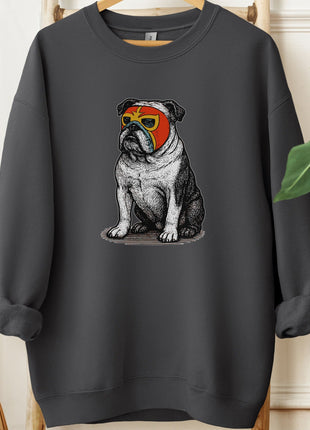 English Bulldog Luchador Sweatshirt