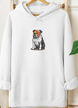 English Bulldog Luchador Hoodie