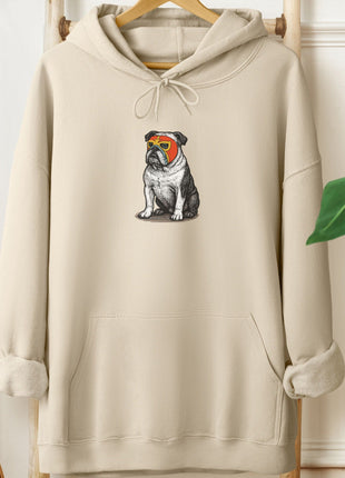English Bulldog Luchador Hoodie