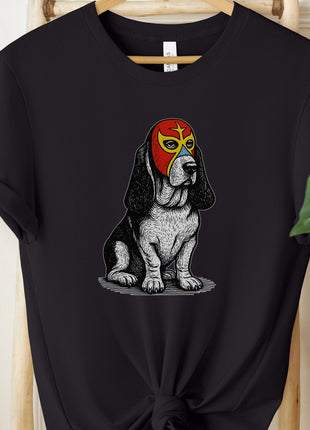 Basset Hound Luchador Tee