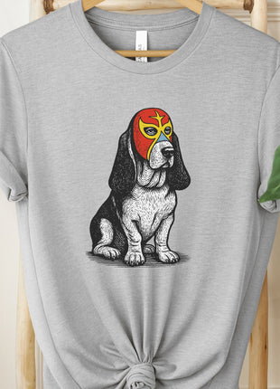 Basset Hound Luchador Tee