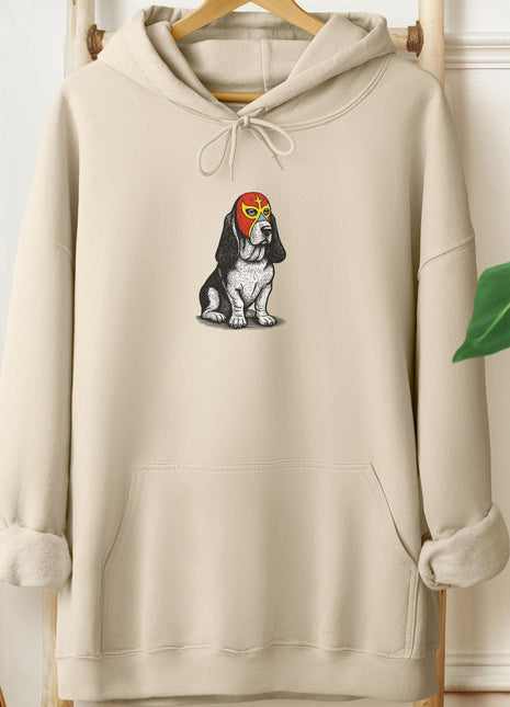 Basset Hound Luchador Hoodie