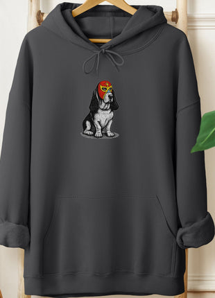 Basset Hound Luchador Hoodie