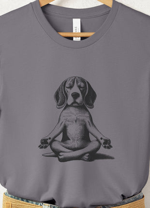 Beagle Meditate Yoga T-Shirt