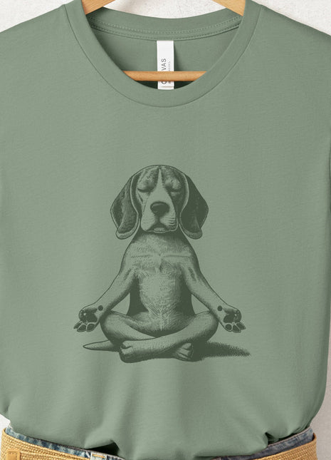 Beagle Meditate Yoga T-Shirt