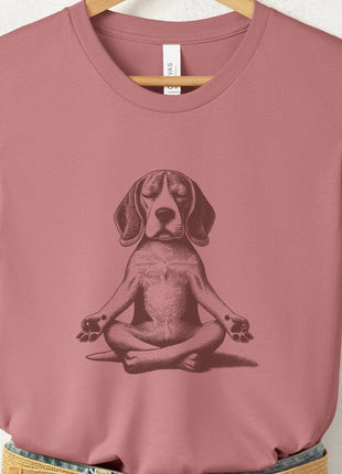 Beagle Meditate Yoga T-Shirt