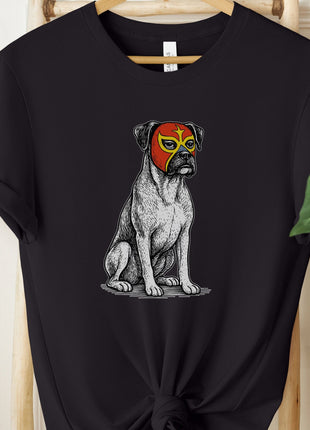 Boxer Dog Luchador Tee