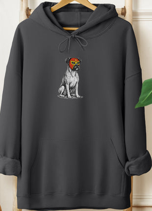 Boxer Dog Luchador Hoodie