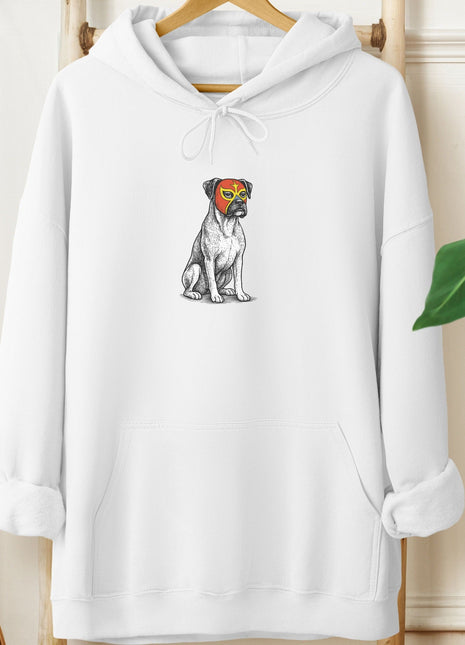 Boxer Dog Luchador Hoodie