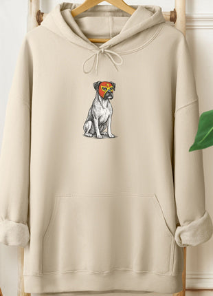 Boxer Dog Luchador Hoodie