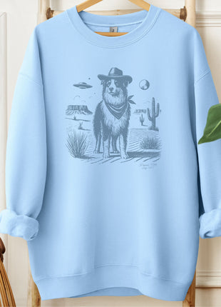Australian Shepherd Aussie Cowboy UFO Sweatshirt