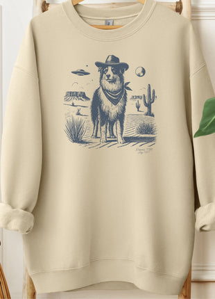 Australian Shepherd Aussie Cowboy UFO Sweatshirt