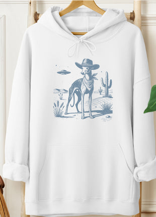 Italian Greyhound Whippet Ink Cowboy UFO Hoodie