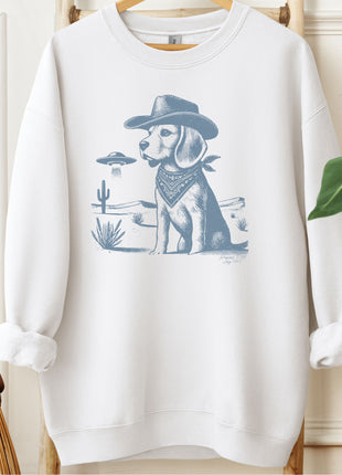 Beagle Ink Cowboy UFO Sweatshirt