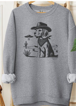 Beagle Ink Cowboy UFO Sweatshirt