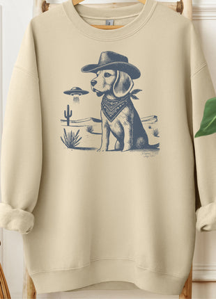 Beagle Ink Cowboy UFO Sweatshirt