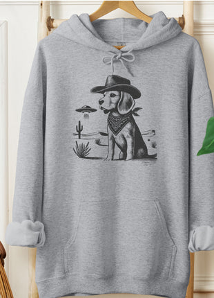 Beagle Ink Cowboy UFO Hoodie
