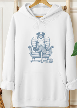 Australian Shepherd Aussie Knitting Hoodie