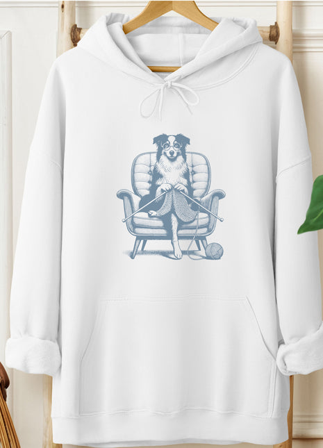 Australian Shepherd Aussie Knitting Hoodie