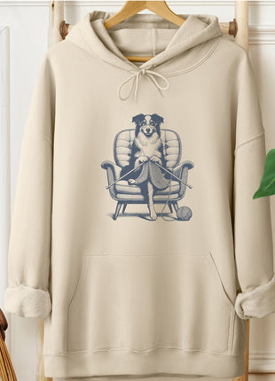Australian Shepherd Aussie Knitting Hoodie