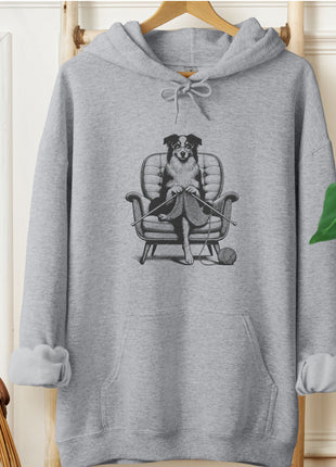 Australian Shepherd Aussie Knitting Hoodie