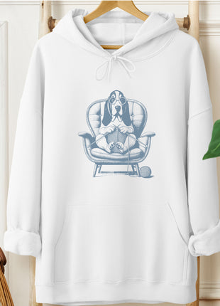 Basset Hound Knitting Hoodie