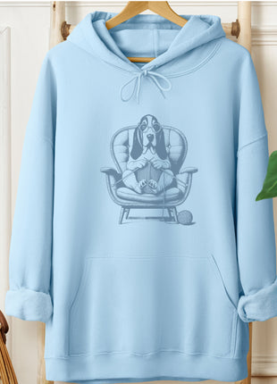 Basset Hound Knitting Hoodie
