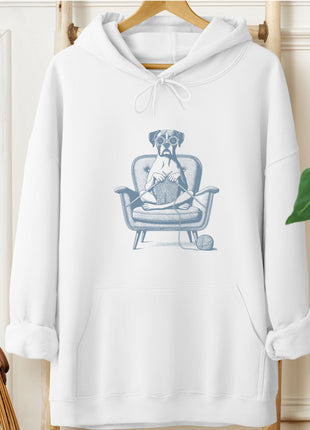 Boxer Dog Knitting Hoodie