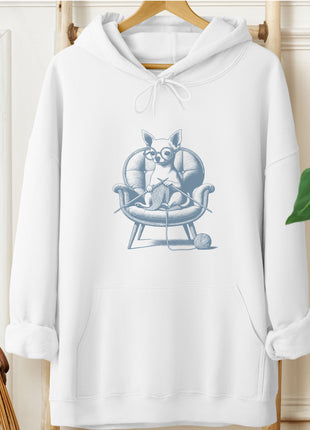 Chihuahua Knitting Hoodie