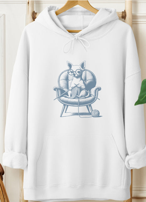 Chihuahua Knitting Hoodie