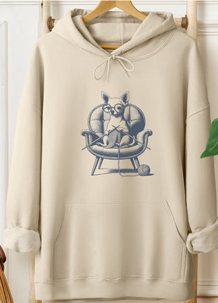 Chihuahua Knitting Hoodie