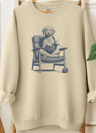 Doodle Knitting Sweatshirt