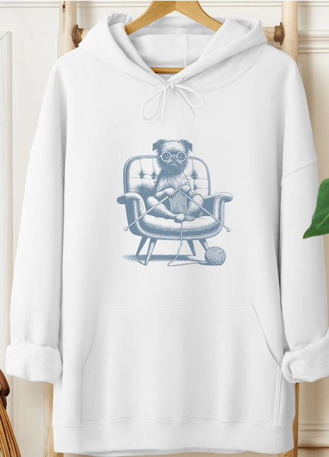 Brussels Griffon Griff Knitting Hoodie