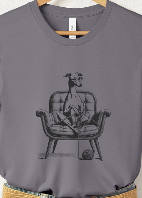 Italian Greyhound Whippet Iggy Knitting T-Shirt