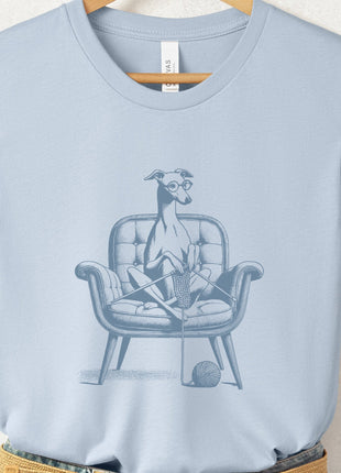 Italian Greyhound Whippet Iggy Knitting T-Shirt