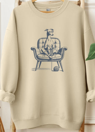 Italian Greyhound Whippet Iggy Knitting Sweatshirt
