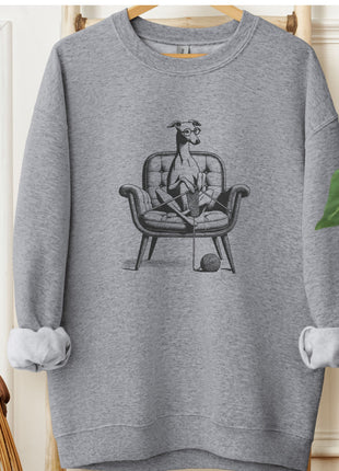 Italian Greyhound Whippet Iggy Knitting Sweatshirt